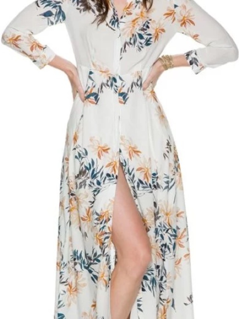 Free People After The Storm Maxi Dress Ivory Combo